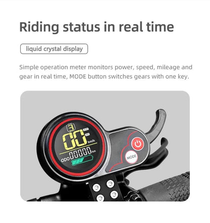 Boyueda S3 EScooters 6000W Dual Motor 60V38ah Hydraulic Oil Brake Electric Scooter Aldult 11 Inch Off-road Vacuum Tire E-Scooter Ai-TechWorld 