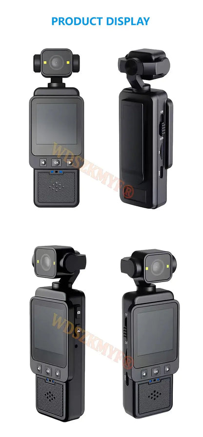 1080P Handheld Sports Pocket Camera HD Display 180° Rotatable WiFi Wireless Video Recorder Built-in Fill Light Motion Camera Ai-TechWorld 