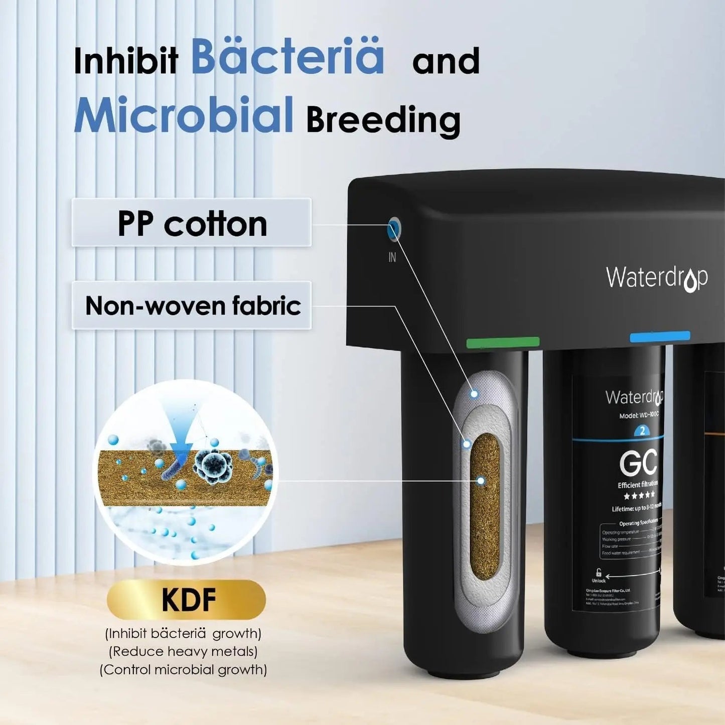 Waterdrop TSA 8 Layer Under Sink Water Filter System, Under Sink Water Filtration System, Reduces PFAS, PFOA/PFOS, Fluoride Ai-TechWorld 