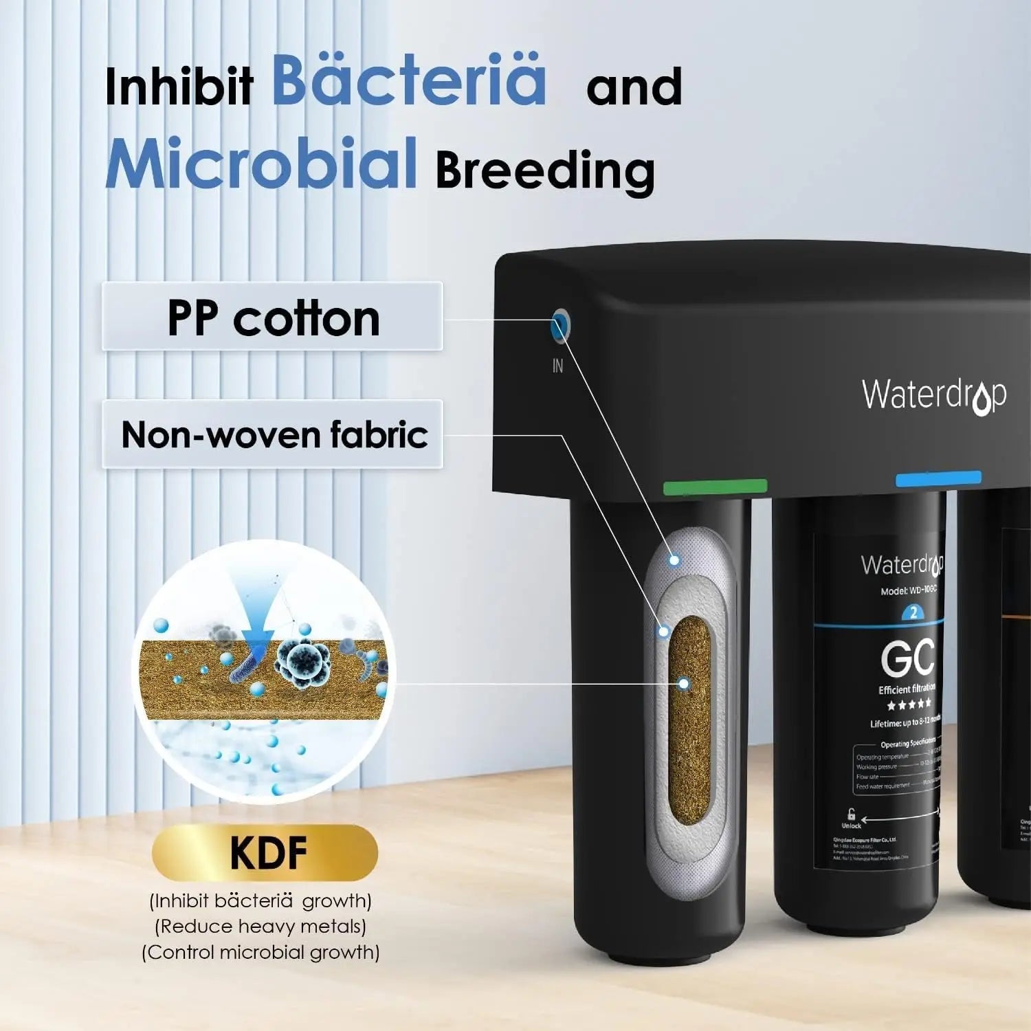 Waterdrop TSA 8 Layer Under Sink Water Filter System, Under Sink Water Filtration System, Reduces PFAS, PFOA/PFOS, Fluoride Ai-TechWorld 