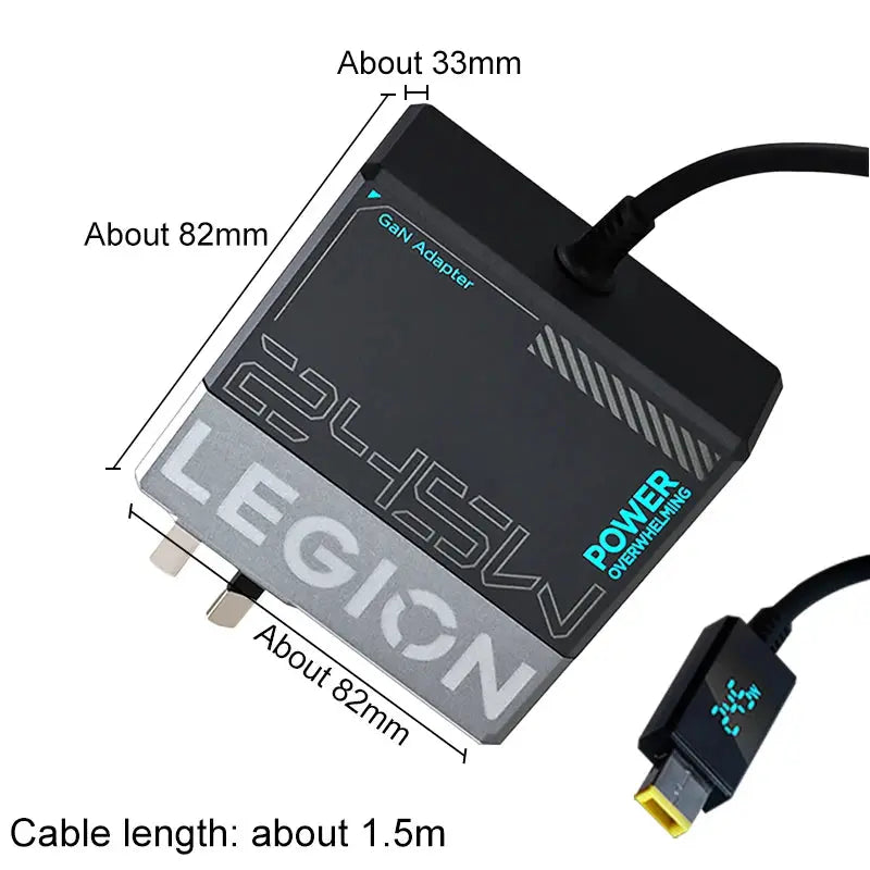 Worlds Fastest Lenovo Legion 245W Gan Power Adapter Universal Computer Charger Type-C Ai-TechWorld 