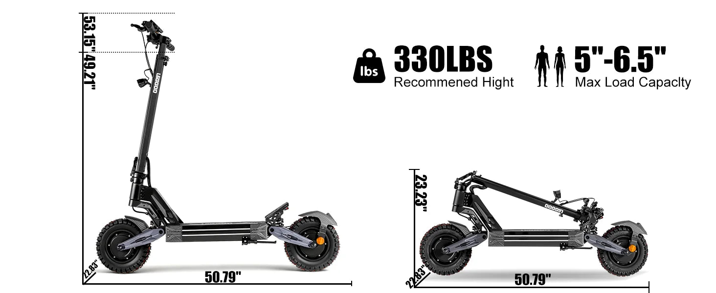 EOEOTWO K2MAX Electric Scooter 45Mph 4000W Peak Dual Motor 40Mile Range EScooter Adults Dual Suspension Fast Charging Scooter Ai-TechWorld 