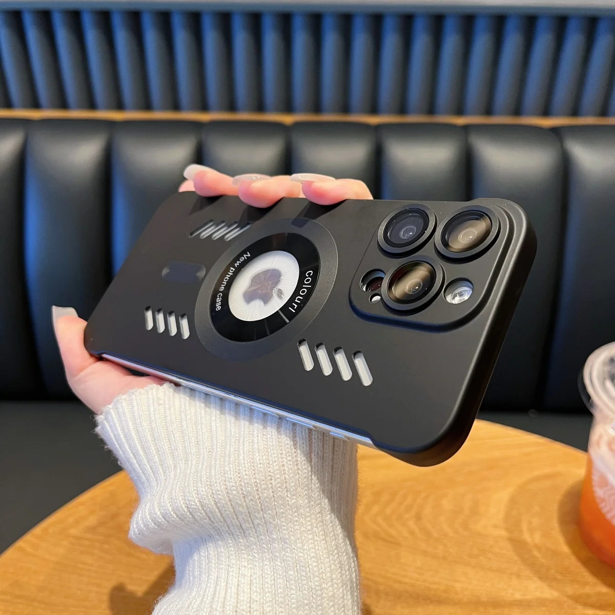 For Magesafe Magnetic Logo Hole Slim Frameless Case For iPhone 16 15 14 13 Pro Max Heat Dissipation Hard PC Lens Protector Cover Ai-TechWorld 