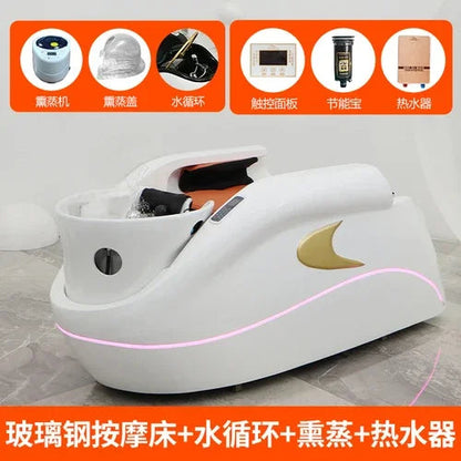 Professional Shampoo Chair Wash Hair Salon Head Spa Bed Shampoo Chair Stylist Luxury Electronic Massage Full Cadeiras Furniture Ai-TechWorld 