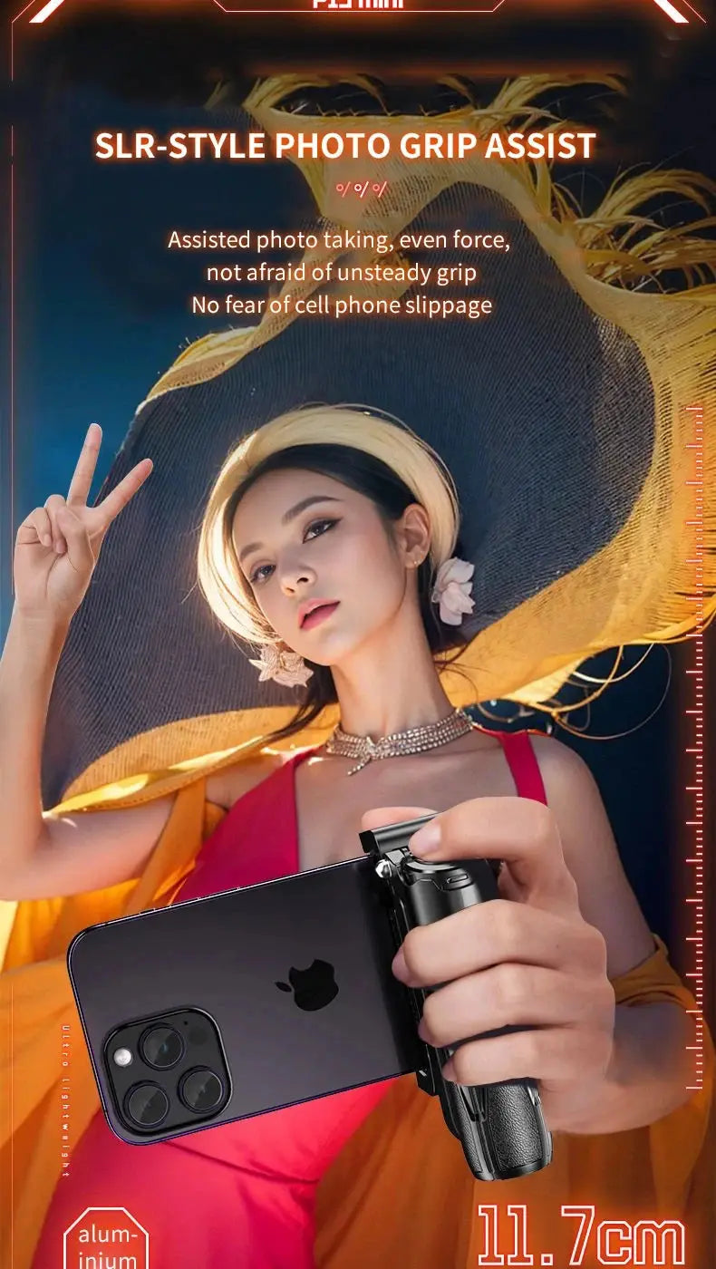 Newly Upgraded Design Mini Bluetooth Portable Telescopic Multifunctional Tripod Phone Selfie Stick Ai-TechWorld 