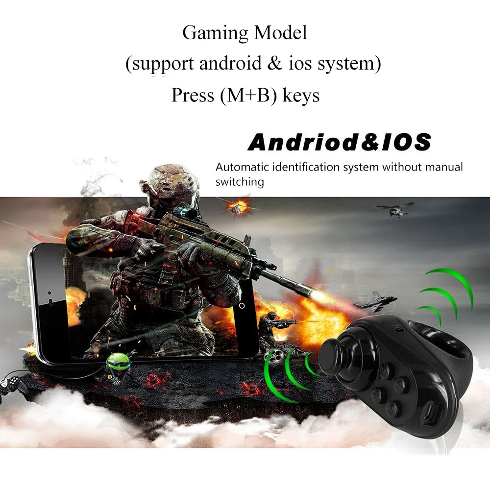 Wireless Bluetooth Gaming Finger Mouse Remote Control Handle Adapter Gaming Mause Pages Function Tablet Mobile Phone Android Ai-TechWorld 