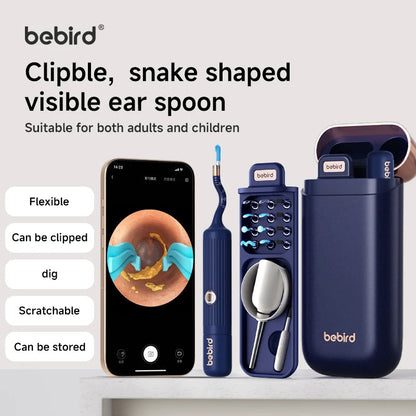 2025 New Bebird Earsight Plus I35R Ear Wax Removal Tool Camera Cleaner Kit- HD Wireless Flexible Otoscope, Pain-Free Ear Tweezer Ai-TechWorld 
