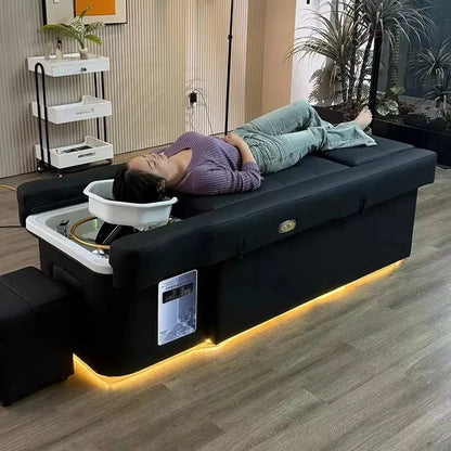 Factory Custom Made Hair Washing Bed for Hair Salon, Head Spa, Pedicure, Foot Massage, Hair Washing Chair. Ai-TechWorld 