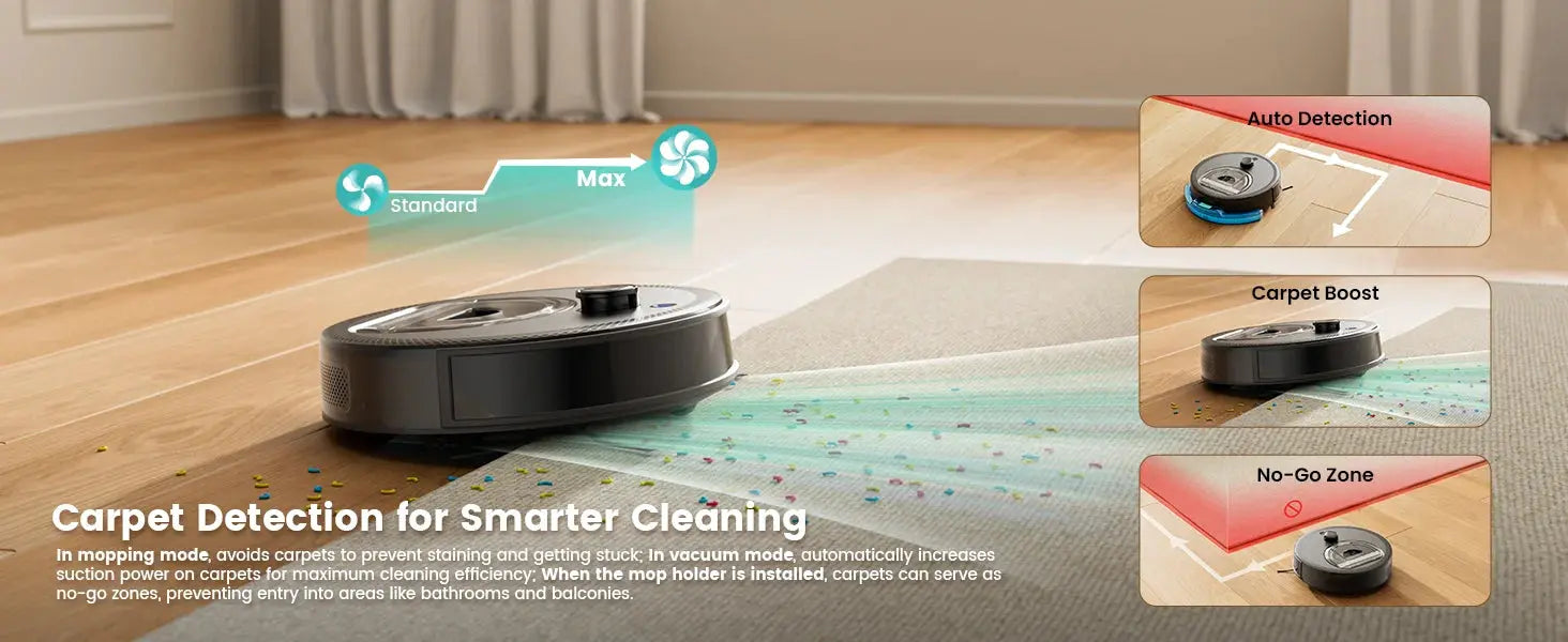Lefant M330 Pro Robot Vacuum and Mop combo, 5000Pa,dTOF LiDAR Navigation, Alexa/Google/WiFi,Ideal for Pet Hair Ai-TechWorld 