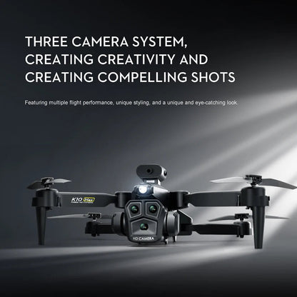 K10 Max 4k/8k Drone Profesional With Three Camera Intelligent Optical Flow Localization Four-way Obstacle Avoidance Toy plane Ai-TechWorld 