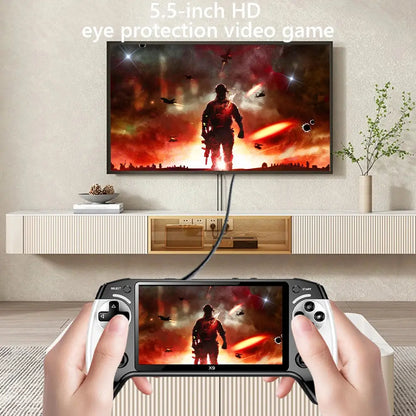 5.5 Inch Screen Handheld Game Console 1500mAh Electronic Game Player Type-C Charging Portable Game Player for Kids Adults Ai-TechWorld 