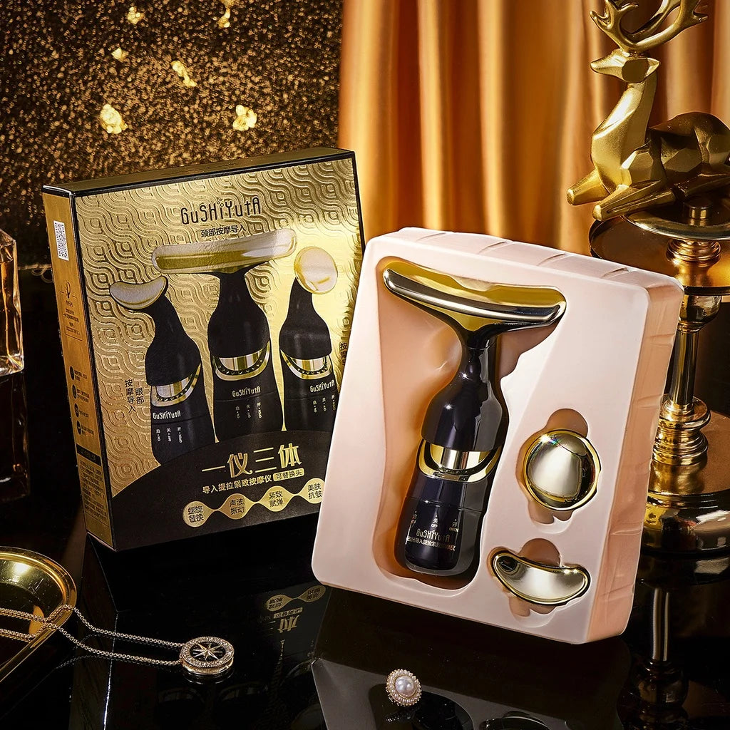 Face Lifting Device Neck Facial Eye Massage Introducer Microcurrent Skin Rejuvenation Anti Aging Beauty Device Face Massager Ai-TechWorld 