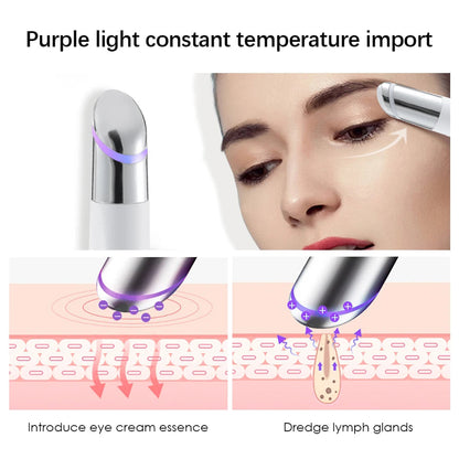 Electric Facial Massager Micro Vibration Eye Beauty Instrument For Relax Eye Dark Circles Eye Bags Puffiness Eye Massage Ai-TechWorld 