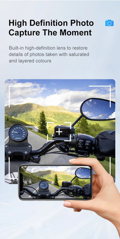 Q28 Motorcycle Helmet Headset Bluetooth Hands Free Call Waterproof Heaphone Wireless 1080P Video Dashcam TF Card as gift Ai-TechWorld 