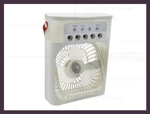 Mini USB Water Mist Fan Portable Air Cooler Humidifier 3 in 1 Air Conditioning Fan 7-Color LED Night Light Office Home Fan Ai-TechWorld 