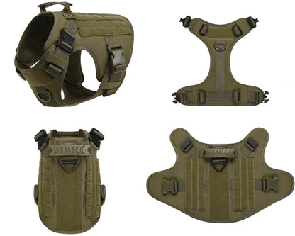 Tactical Military Vest Pet German Shepherd Golden Retriever Tactical  Training Dog Harness and Leash Set For All Breeds Dogs Ai-TechWorld 