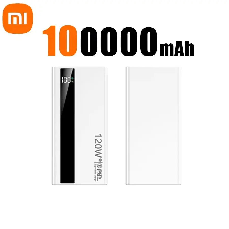 Xiaomi 500000mAh High Capacity PowerBank 120W Super Fast Charging Portable External Battery Powerbank for iphone Huawei Ai-TechWorld 