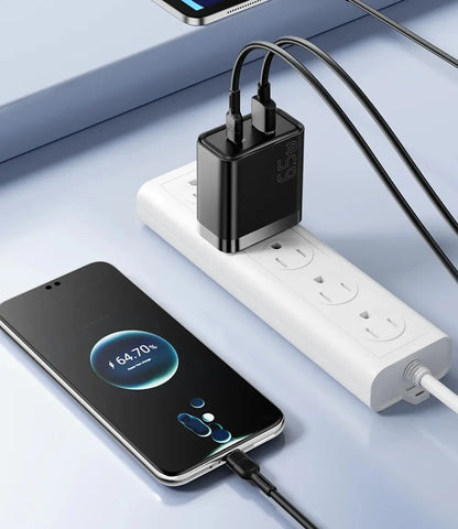 Essager 65W GaN Charger USB PD Type C Fast Charging  Phone Adapter QC3.0 For iPhone 16 Pro Max Samsung Galaxy S23 Xiaomi Huawei Ai-TechWorld 