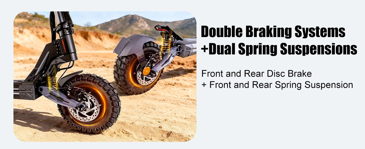 EOEOTWO K2MAX Electric Scooter 45Mph 4000W Peak Dual Motor 40Mile Range EScooter Adults Dual Suspension Fast Charging Scooter Ai-TechWorld 