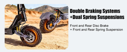 EOEOTWO K2MAX Electric Scooter 45Mph 4000W Peak Dual Motor 40Mile Range EScooter Adults Dual Suspension Fast Charging Scooter Ai-TechWorld 