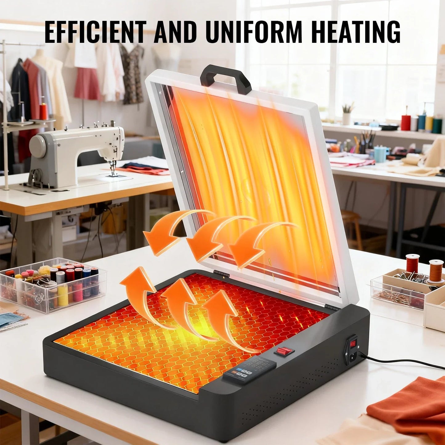 SIHAO A3 DTF Oven Dryer with Temperature Control DTF Oven Curing Heater Transfer Hot Melt Powder Shaker Printer Ai-TechWorld   ai-techworld