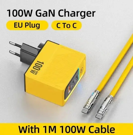 WEKOME GaN 100W Charger High Speed Fast Charging Type C Charger for Xiaomi 13 Samsung s23 ultra iPhone 15 pro max Macbook Pro Ai-TechWorld 