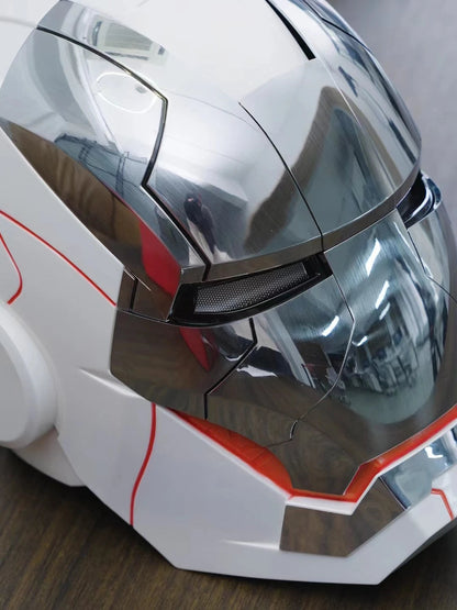 New AutoKing 1:1 Mk5 Iron Man Helmet Cosplay Voice Control Eyes with Light Model Toys for Adult Electric Wearable Christmas Gift Ai-TechWorld 