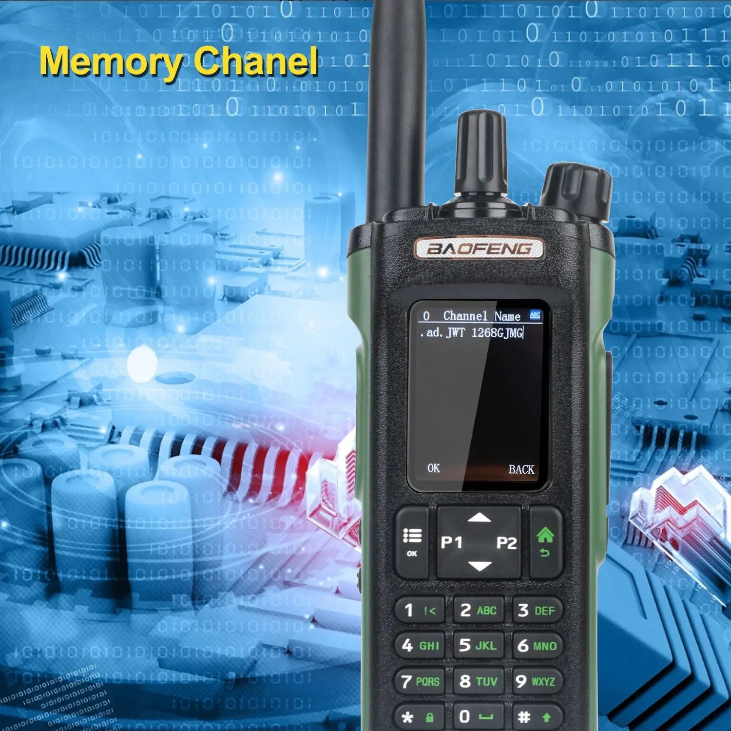 Baofeng DM-32 GPS APRS AES256 Encryption DMR Digital Analog UHF VHF Dual Band 8W Air Band FM Walkie Talkie DM-32UV Ai-TechWorld 