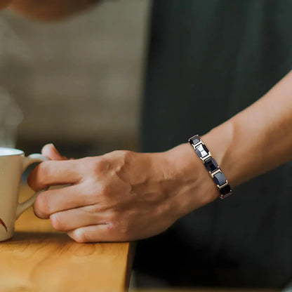 ARADOO Premium Ceramic Bracelet for Men Women with Crescent Design Wristband Jewelry Gifts Ai-TechWorld 