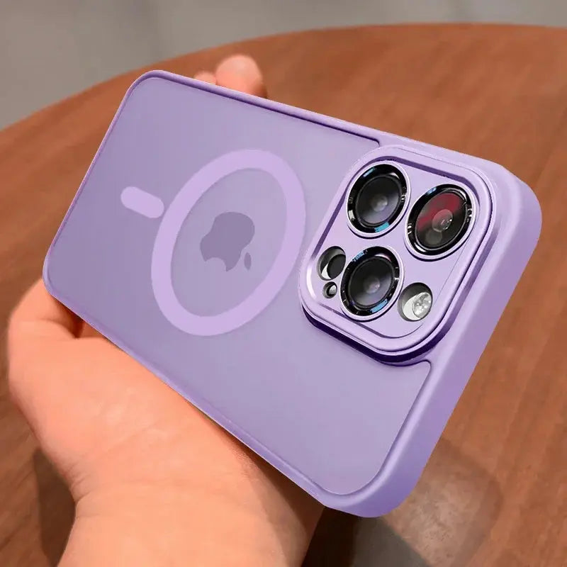 Magnetic Luxury Matte Translucent Armor Shockproof Case For iPhone Ai-TechWorld 