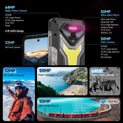【World Premiere】Ulefone Armor 34 Pro 5G AI Rugged Phone 25500mAh Up to 32GB+512GB Built-in Projector 120Hz 6.95" NFC Smartphone Ai-TechWorld 