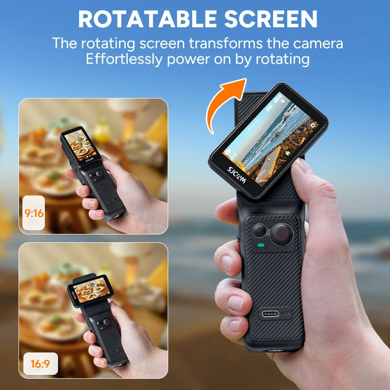 SJCAM C400 Action Camera Handheld Stabilized Night Vision Camera Vlog Outdoor Live Streaming Bike Mount Dashcam Sjcam Camera Ai-TechWorld 