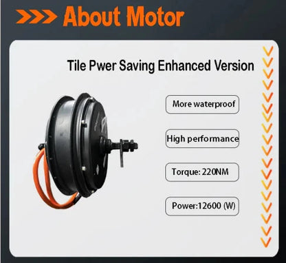 Powerful QS205v3 10000W 72V 100KMH 62MPH Fatbike Electric Road Bike Adults Fat Tire Fardriver 72V150A Controller E Motorcycle Ai-TechWorld 