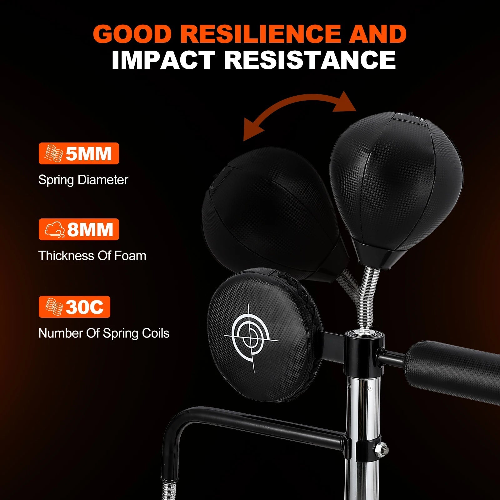 5 in 1 Punching Bag with Stand for Adult & Kids, Freestanding Speed Bag Hitting Target Heavy Kickboxing Bag, 2 Packages Deliver Ai-TechWorld 