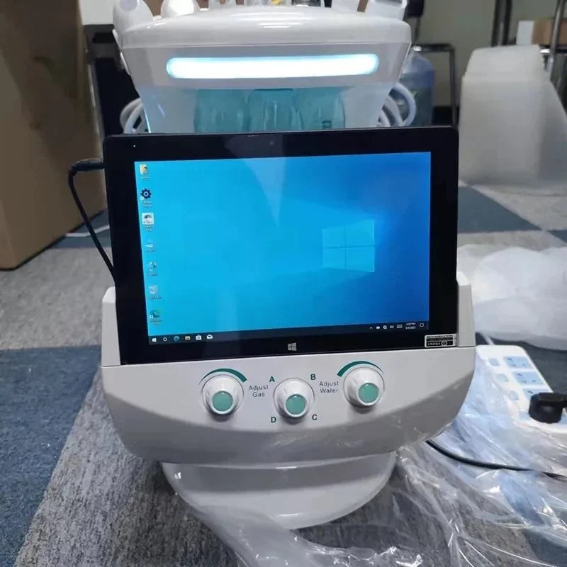 Smart Ice Blue Plus 7 in 1 Oxygen Hydro dermabrasion Bubble Machine Professional Face Hydra Machine rf Lifting ultrason machine Ai-TechWorld 