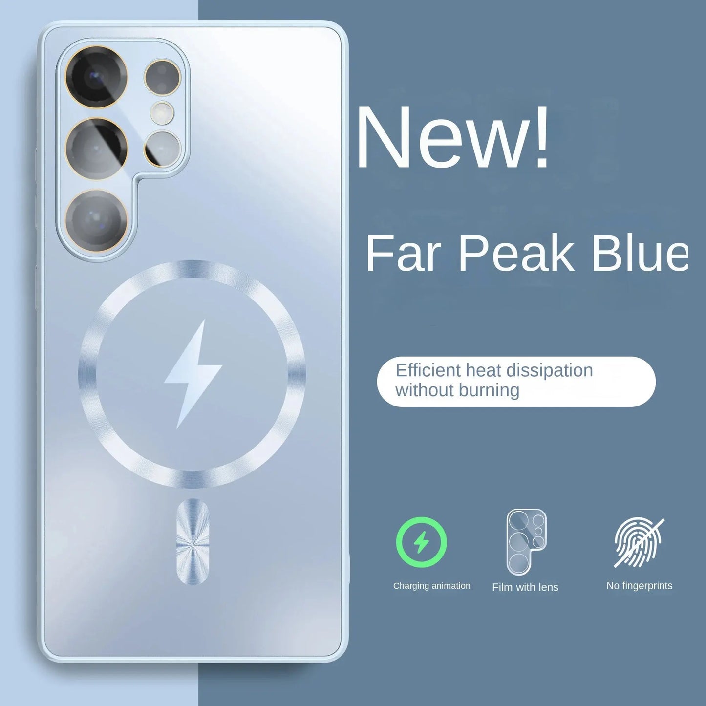 Ultra-thin AG Matte Magnetic For Magsafe Case For Samsung Galaxy S25 S24 S23 Ultra Plus Glass Lens Protector Shockproof Cover Ai-TechWorld 