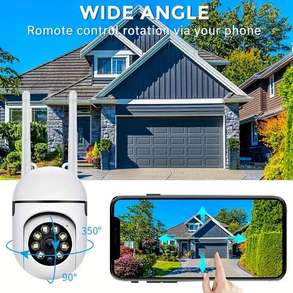 2PC Ease Life APP Wireless 1080P HD Indoor/Outdoor WiFi Security Camera, Color Night Vision, 2-Way Audio, 360° Pan/Tilt/Zoom, Mo Ai-TechWorld 