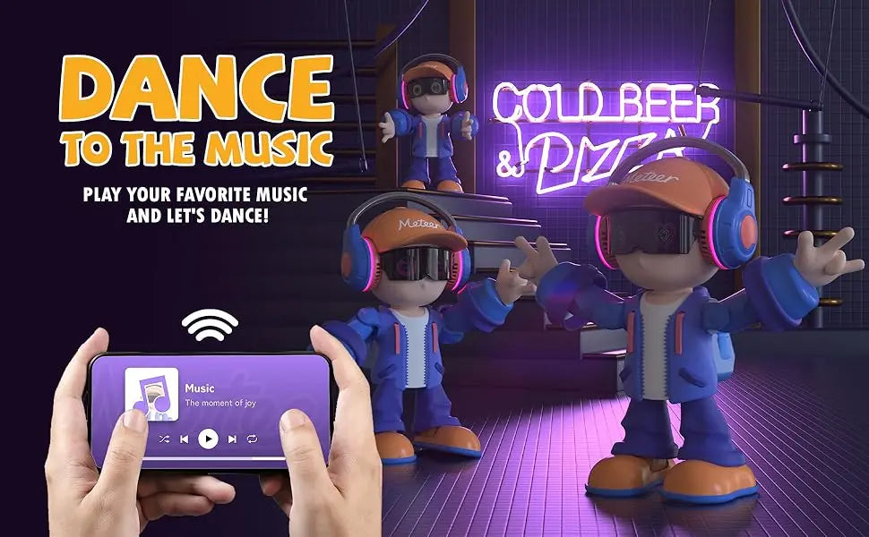 Meteer AI Smart Robot | Voice Chat,Music Dancing Bluetooth,Pet companionship,App Controlled,Birthday Christmas Party Gifts Ai-TechWorld 