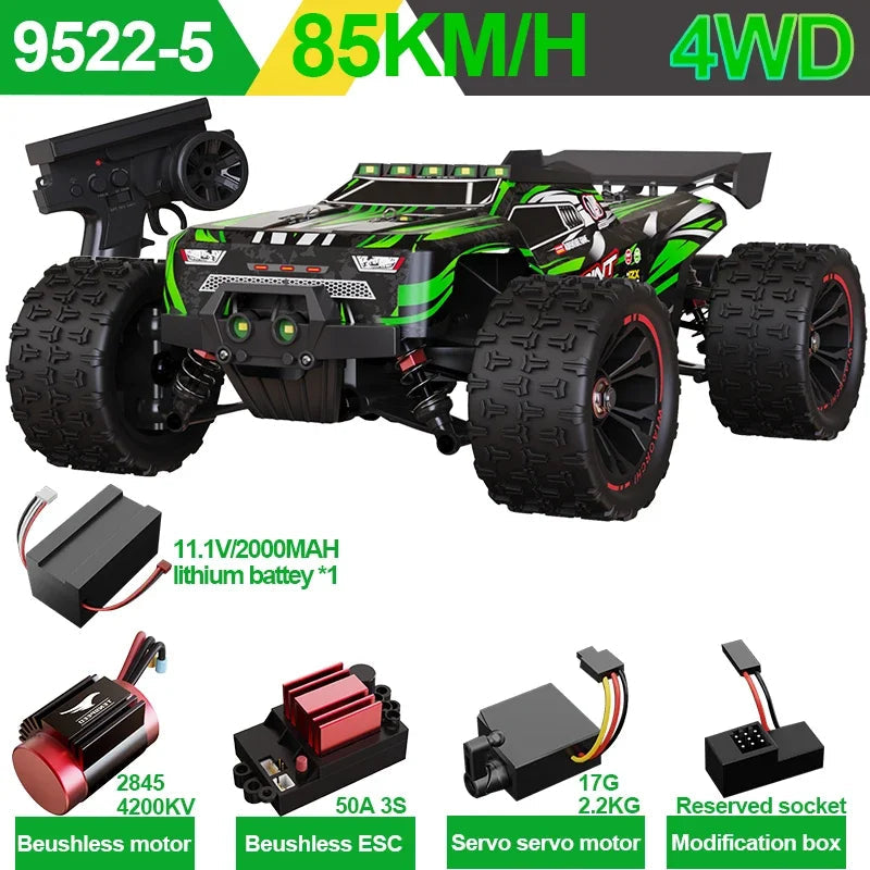 SCY9522PRO 85KM/H High Speed RC Car Brushless 4WD Off-Road Drift Remote Control Car 1:16 Professional Racing Cars SCY9522 50KM/H Ai-TechWorld 