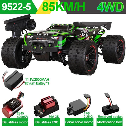 SCY9522PRO 85KM/H High Speed RC Car Brushless 4WD Off-Road Drift Remote Control Car 1:16 Professional Racing Cars SCY9522 50KM/H Ai-TechWorld 