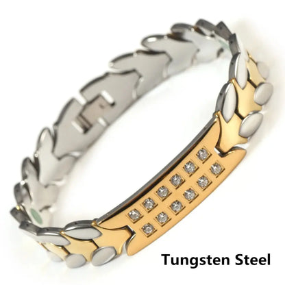 Pure Titanium Hematite Therapy Bracelet Tungsten Ceramic Blood Pressure Slimming Bracelet Weight Loss Bracelet Ai-TechWorld 