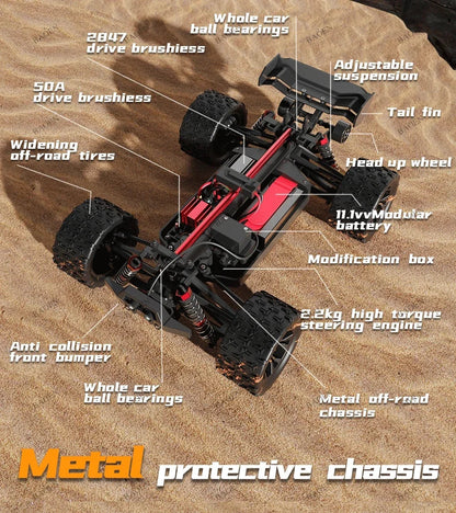 SCY9522PRO 85KM/H High Speed RC Car Brushless 4WD Off-Road Drift Remote Control Car 1:16 Professional Racing Cars SCY9522 50KM/H Ai-TechWorld 