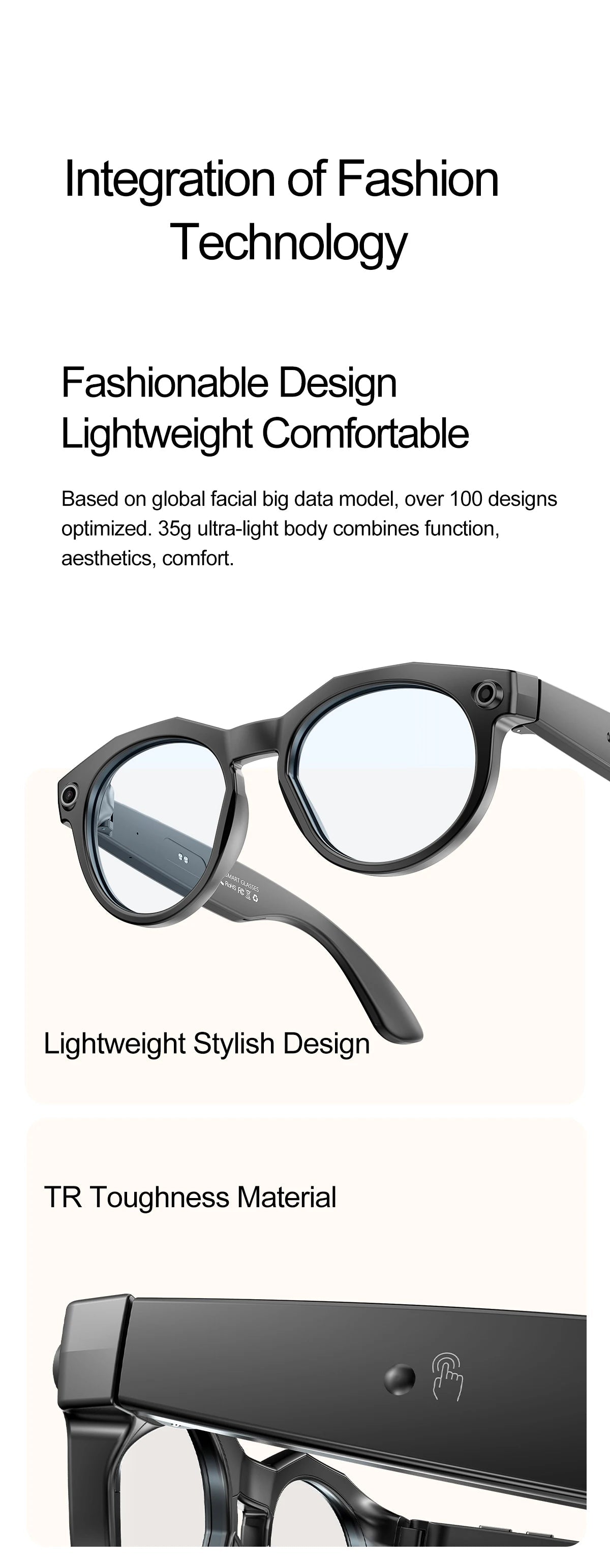 2026 New 4K HD AI Smart Glasses Men 800W Pixel Camera Bluetooth Call 4GB WIFI Transmission Voice Assistant Smart Glasses Women Ai-TechWorld 