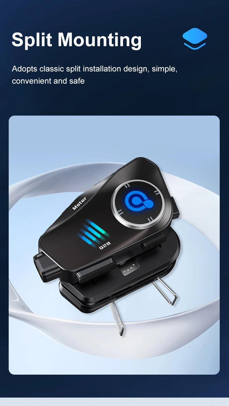 Q28 Motorcycle Helmet Headset Bluetooth Hands Free Call Waterproof Heaphone Wireless 1080P Video Dashcam TF Card as gift Ai-TechWorld 