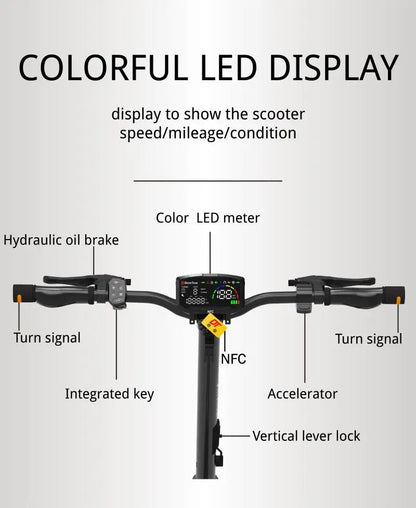 China DT06 Dual Motor Powerful Adults Scooter 11inch 1900w 3800w 50-80km 60v 18.2A 23.4A All Terrain Electric Scooter Ai-TechWorld 