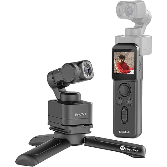 FeiyuTech Feiyu Pocket 3 Kit Cordless Detachable 3-Axis Stabilizer Gimbal Camera 4K60fps Footage Magnetic Attach AI Tracking Ai-TechWorld 