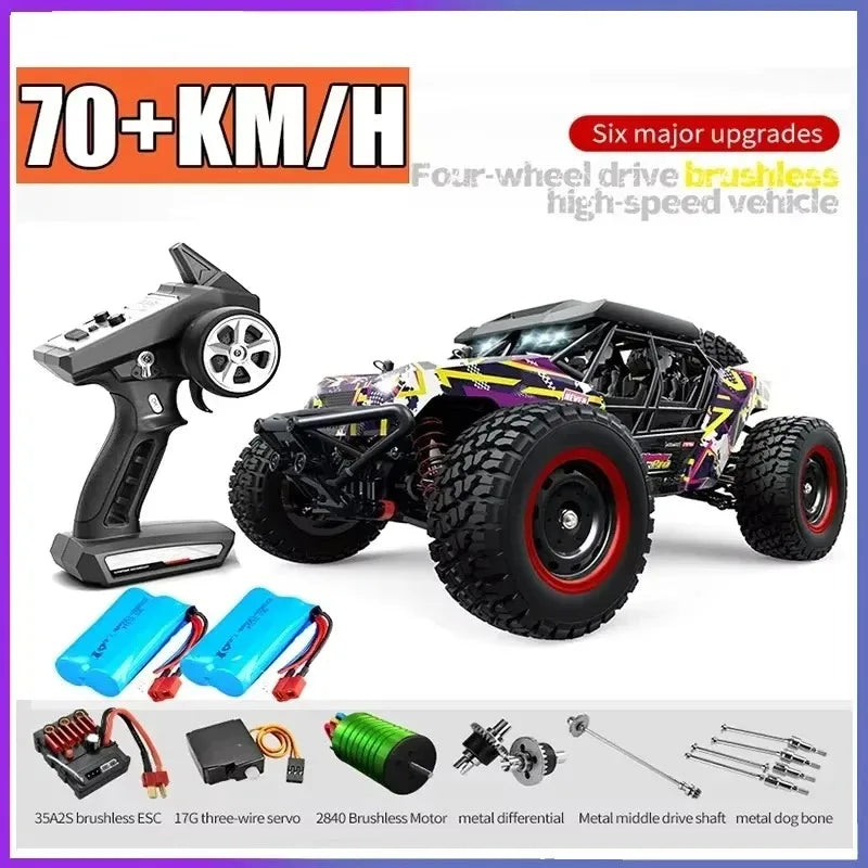 SCY 16106 PRO RC Car 70KM/H 1/16 4WD Off-Road Drift Brushless Electric High Speed Remote Control Vehicle Children Toy Crawler Ai-TechWorld 