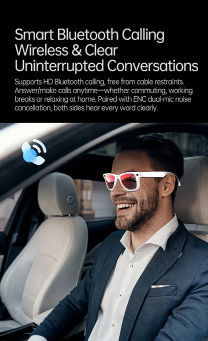 AI Smart Glasses 5 Million Pixels Recording Videos Photo Recognition Answer Translation 290mAh IP66 Waterproof Bluetooth Glasses Ai-TechWorld 