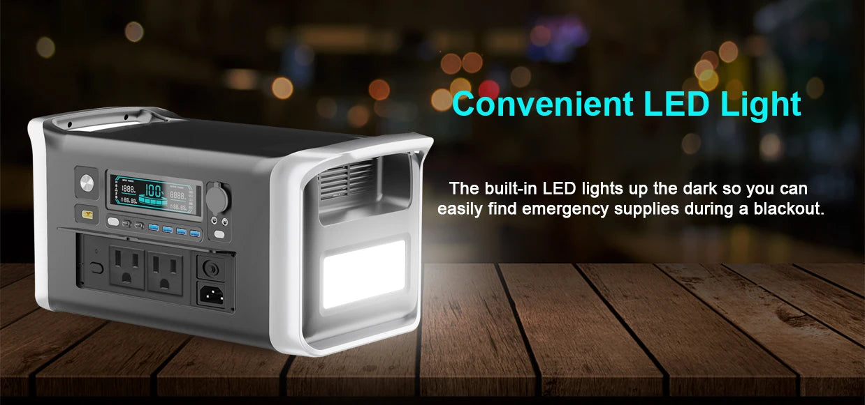 CTOLITY AP1000 Portable Power Station 1024Wh Lifepo4 Battery Solar Generator AC Outlets Pure Sinve Wave Energy Storage Supply Ai-TechWorld 