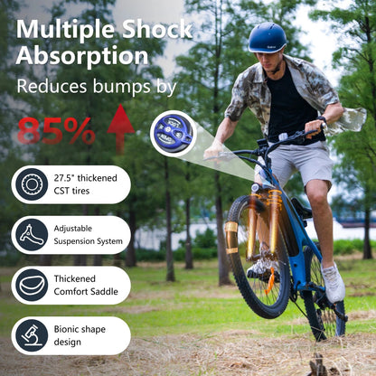 HX Q5 E bike 2000W Adults Electric Bike 2000W 48V 20AH 27.5 Inch  Electric Bicycle City E Bikes Mountain e bikes Ai-TechWorld 